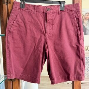 Men's GAP Burgundy Cotton Chino Shorts